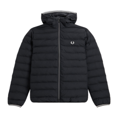 Striukės Fred Perry Fred Perry Hooded Insulated striukė J4565-102 Juoda