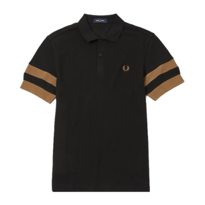 Marškinėliai Fred Perry Fred Perry Bold Tipped Polo marškinėliai M4599-102 Juoda