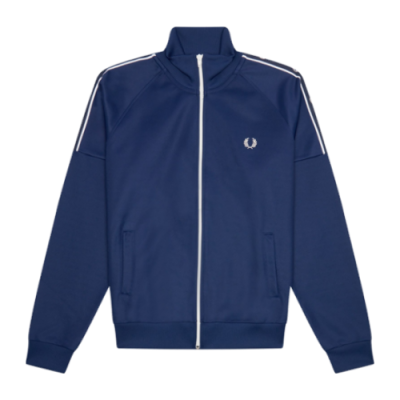 Džemperiai Fred Perry Fred Perry Taped Sleeve Track džemperis J4535-143 Mėlyna