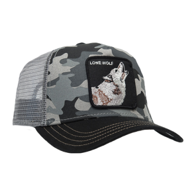 Kepurės Goorin Bros Goorin Bros Lone Wolf Trucker kepurė 101-0057-BLK Pilka