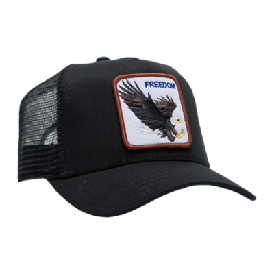 Kepurės Moterims Goorin Bros Freedom Eagle Trucker kepurė 101-0384-BLK Juoda