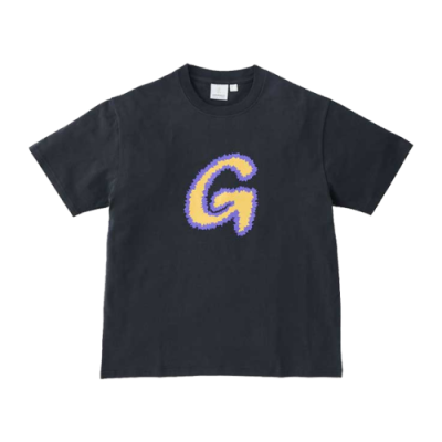 Marškinėliai Gramicci Gramicci Unisex Fuzzy G-Logo laisvalaikio marškinėliai G3SUT042-BLCK Juoda