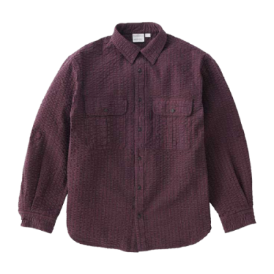 Marškiniai Kolekcijos Gramicci O.G. Seersucker Canyon laisvalaikio marškiniai G3SMJ019-BRGD Violetinė