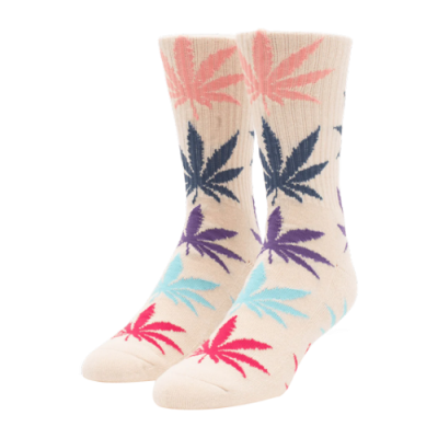 Kojinės Kojinės HUF Multi Hit Plantlife kojinės SK00725-CRM Rusvai Gelsvas