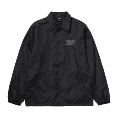 Striukės Demisezoninės Striukės HUF Set H Coaches plona striukė JK00390-BLK Juoda