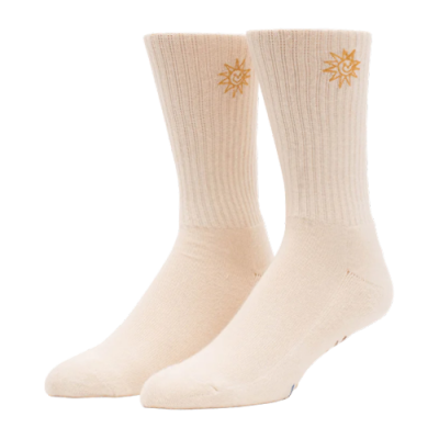 Kojinės Kojinės HUF Sun Guy Crew kojinės SK00735-CRM Rusvai Gelsvas