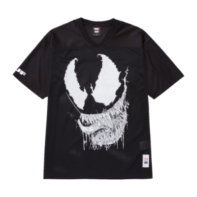 Marškinėliai Vyrams HUF x Marvel Venom SS futbolo marškinėliai KN00413-BLCK Juoda