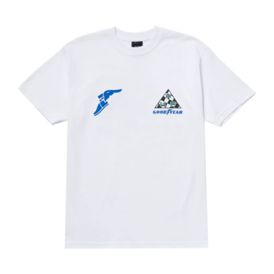 Marškinėliai Huf HUF x Goodyear Grand Prix Triple Triangle laisvalaikio marškinėliai TS02117-WHT Balta