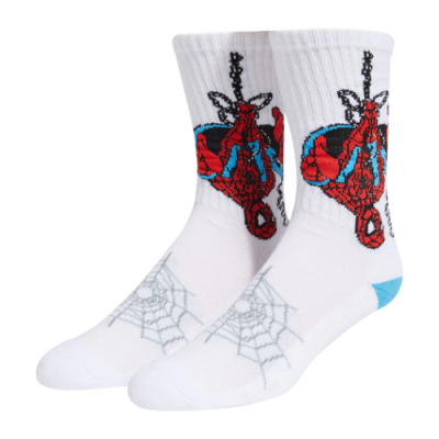 Kojinės Kolekcijos HUF x MARVEL Spider-Man Unisex Legend Anew kojinės SK00770-WHT Balta