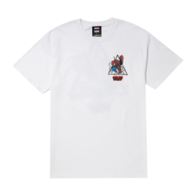 Marškinėliai Huf HUF x MARVEL Spider-Man Thwip Triangle laisvalaikio marškinėliai TS02055-WHT Balta