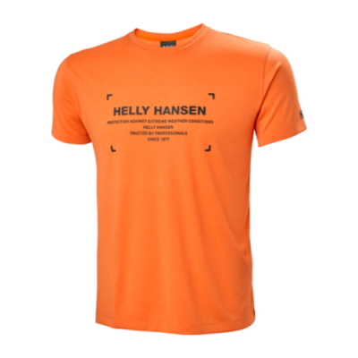 Marškinėliai Vyrams Helly Hansen Move Quick-Dry SS treniruočių marškinėliai 53704-325 Oranžinė