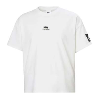 Marškinėliai Dovanų Idėjos Helly Hansen Wmns YU Patch SS laisvalaikio marškinėliai 53781-001 Balta