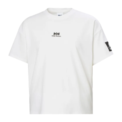 Marškinėliai Moterims Helly Hansen Wmns YU Patch SS laisvalaikio marškinėliai 53781-001 Balta