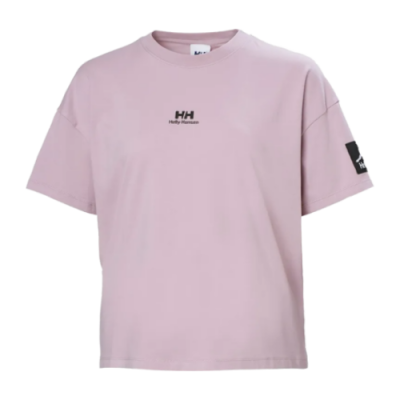Marškinėliai Moterims Helly Hansen Wmns YU Patch SS laisvalaikio marškinėliai 53781-692 Violetinė