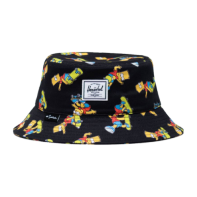 Kepurės Moterims Herschel x The Simpsons Bart  Norman Bucket kepurė 1223-1822 Juoda Daugiaspalvis