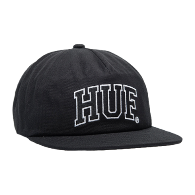 Kepurės Moterims HUF Arch Logo Snapback kepurė HT00703-BLK Juoda