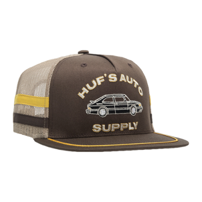 Kepurės Vyrams HUF Auto Supply Trucker kepurė HT00705-BRWN Ruda