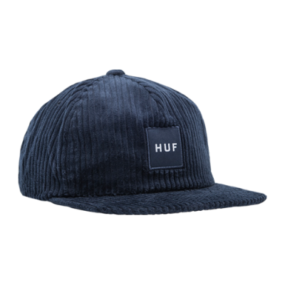 Kepurės Vyrams HUF Box Logo Cord 5-Panel Snapback kepurė HT00702-NAVY Mėlyna