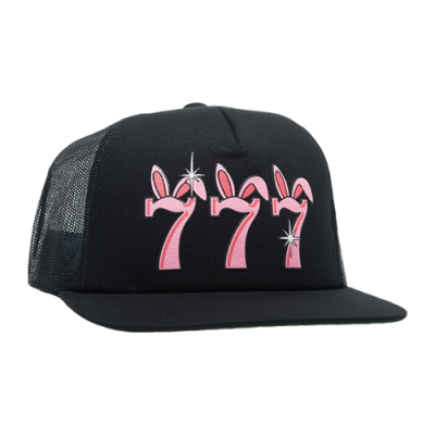 Kepurės Huf HUF x Freddie Gibbs Triple 7 Trucker kepurė HT00771-BLK Juoda