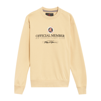 Džemperiai Vyrams Jordan Flight MVP Lightweight Fleece Crewneck džemperis DX9647-252 Rusvai Gelsvas