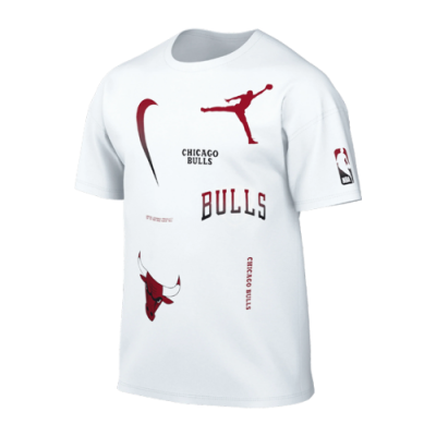 Marškinėliai Jordan Jordan NBA Chicago Bulls Courtside Statement Edition Max90 krepšinio marškinėliai DV5716-100 Balta