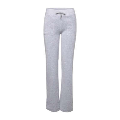 Kelnės Moterims Juicy Couture Wmns Classic Velour Pant Pocket Design kelnės JCAP180-126 Pilka