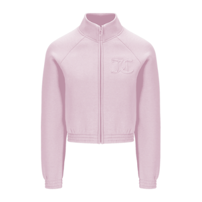 Džemperiai Moterims Juicy Couture Wmns Tanya Neoprene Tracktop džemperis JCSCT123407-381 Rožinis