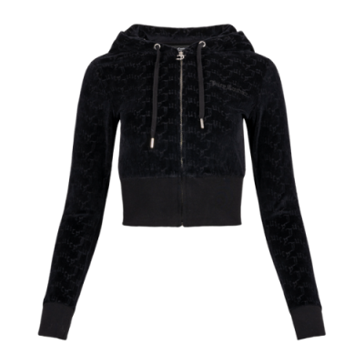 Džemperiai Moterims Juicy Couture Wmns Marissa Monogram džemperis JCCAS123813-101 Juoda