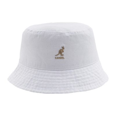 Kepurės Kangol Kangol Washed Bucket kepurė K4224HT-WH103 Balta