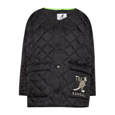 Striukės Kangol Kangol Wmns Hana Quilted dvipusė striukė 22127121-BLK Juoda Žalias