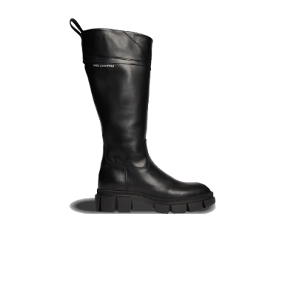 Sezoniniai Batai Karl Lagerfeld Karl Lagerfeld Wmns Aria Riding High Boots KL43290-000 Juoda