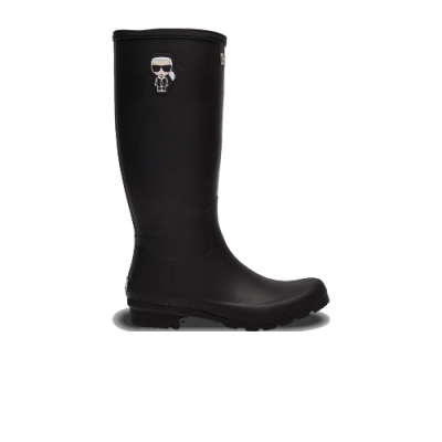 Sezoniniai Batai Karl Lagerfeld Karl Lagerfeld Wmns Ikonic Hi Boot KL47090-V00 Juoda