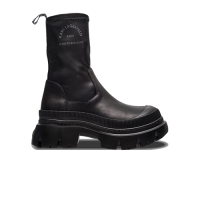 Sezoniniai Batai Karl Lagerfeld Karl Lagerfeld Wmns Trekka Max Midi Stretch Boots KL43580-000 Juoda