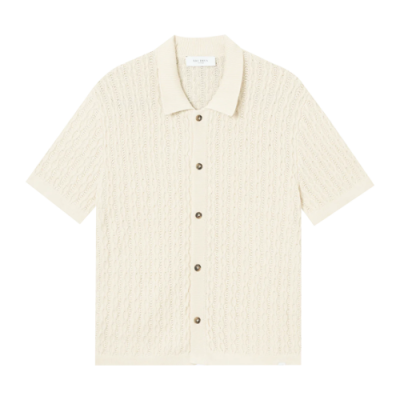 Marškiniai Vyrams Les Deux Garrett Knitted laisvalaikio marškiniai LDM310088-215215 Rusvai Gelsvas