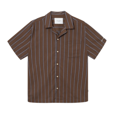 Marškiniai Vyrams Les Deux Lawson Stripe laisvalaikio marškiniai LDM401057-852471 Ruda