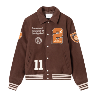 Striukės Demisezoninės Striukės Les Deux Varsity Wool striukė 3.0 LDM610102-856856 Ruda