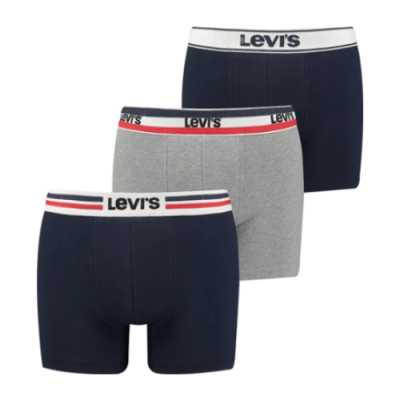 Apatiniai Vyrams Levi's Giftbox trumpikės (3vnt) 37149-0757 Mėlyna Pilka