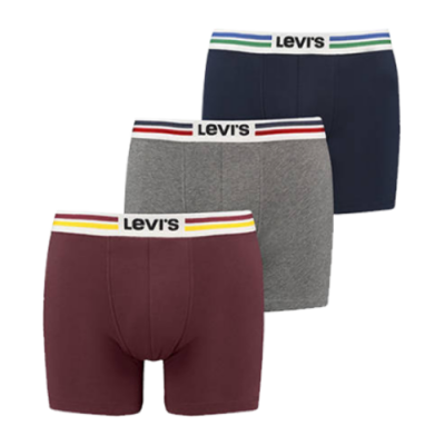 Apatiniai Vyrams Levi's Giftbox trumpikės (3vnt) 37149-0762 Daugiaspalvis