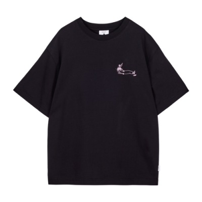 Marškinėliai Makia Makia x Moomin Wmns Fillyjonk laisvalaikio marškinėliai W21048-999 Juoda