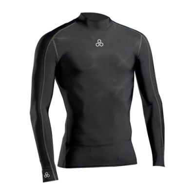 Marškinėliai Mcdavid McDavid Bodyshirt Mock LS marškinėliai 894-BLCK Juoda