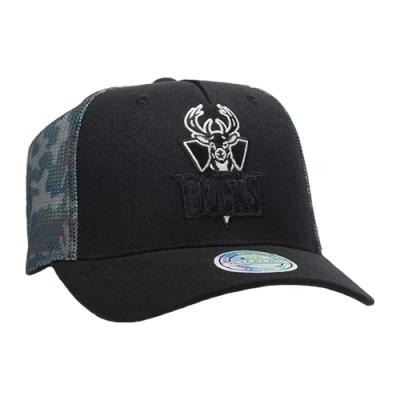Kepurės Moterims Mitchell & Ness  Bucks Trucker kepurė INTL443-MILBUC-BLK Juoda