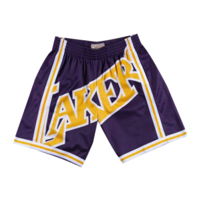 Šortai Vyrams Mitchell & Ness NBA Big Face Los Angeles Lakers šortai SHORBW19069-LALPURP96 Violetinė