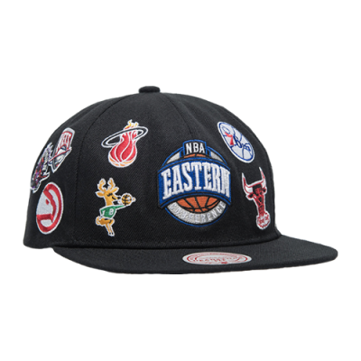 Kepurės Vyrams Mitchell & Ness NBA All Over Conference Snapback kepurė 5137-EASYYPPP-BLCK Juoda
