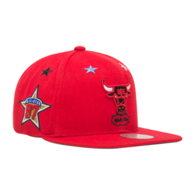 Kepurės Vyrams Mitchell & Ness NBA Chicago Bulls 97 Top Star Snapback kepurė 2982-CBUYYPPP-RED1 Raudona