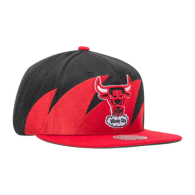 Kepurės Moterims Mitchell & Ness NBA Chicago Bulls Sharktooth Snapback Cap 2978-CBUYYPPP-BKRD Juoda Raudona