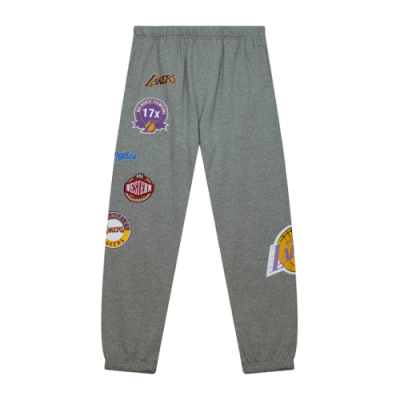 Kelnės Mitchell & Ness Mitchell & Ness NBA Los Angeles Lakers City Collection Fleece kelnės 4988-LALYYPP-GREY Pilka