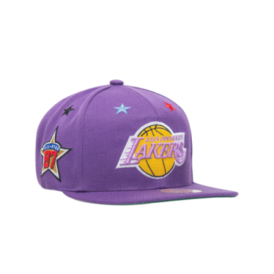 Kepurės Vyrams Mitchell & Ness NBA Los Angeles Lakers 97 Top Star Snapback kepurė 2982-LALYYPPP-PURP Violetinė