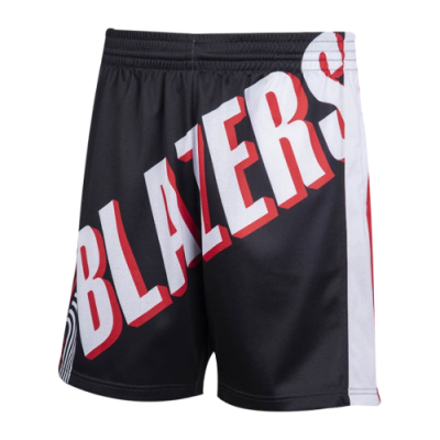 Šortai Vyrams Mitchell & Ness Big Face Portland Trail Blazers šortai SHORBW19069-PTBBLCK Juoda