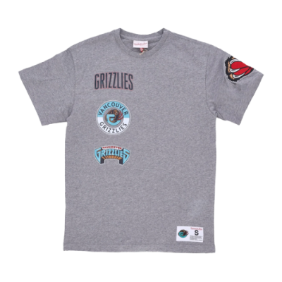 Marškinėliai Dovanų Idėjos Iki 100eur Mitchell & Ness NBA  Vancouver Grizzlies Hometown laisvalaikio marškinėliai 4989-VGRYYPPP-GREY Pilka