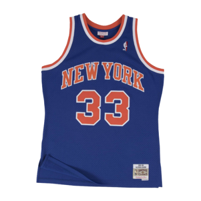 Marškinėliai Mitchell & Ness Mitchell & Ness NBA New York Knicks Patrick Ewing 1991-92 Road Swingman Tank krepšinio marškinėliai 18186-NYK-ROYA91 Mėlyna